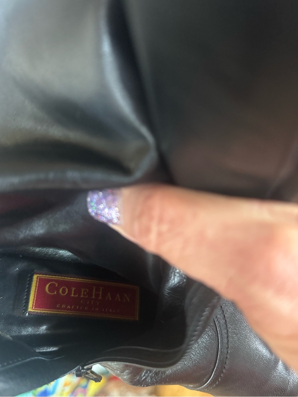 Red Label Cole Haan Black Leather Heeled Boots